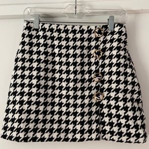 Hounds tooth Mini Skirt